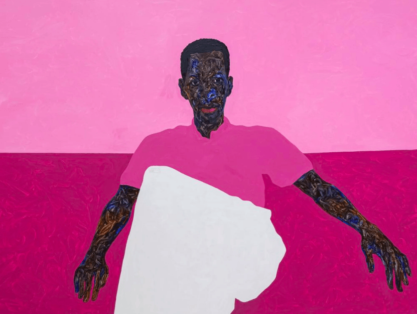 Giovani artisti - Amoako Boafo, Deep Pink Sofa